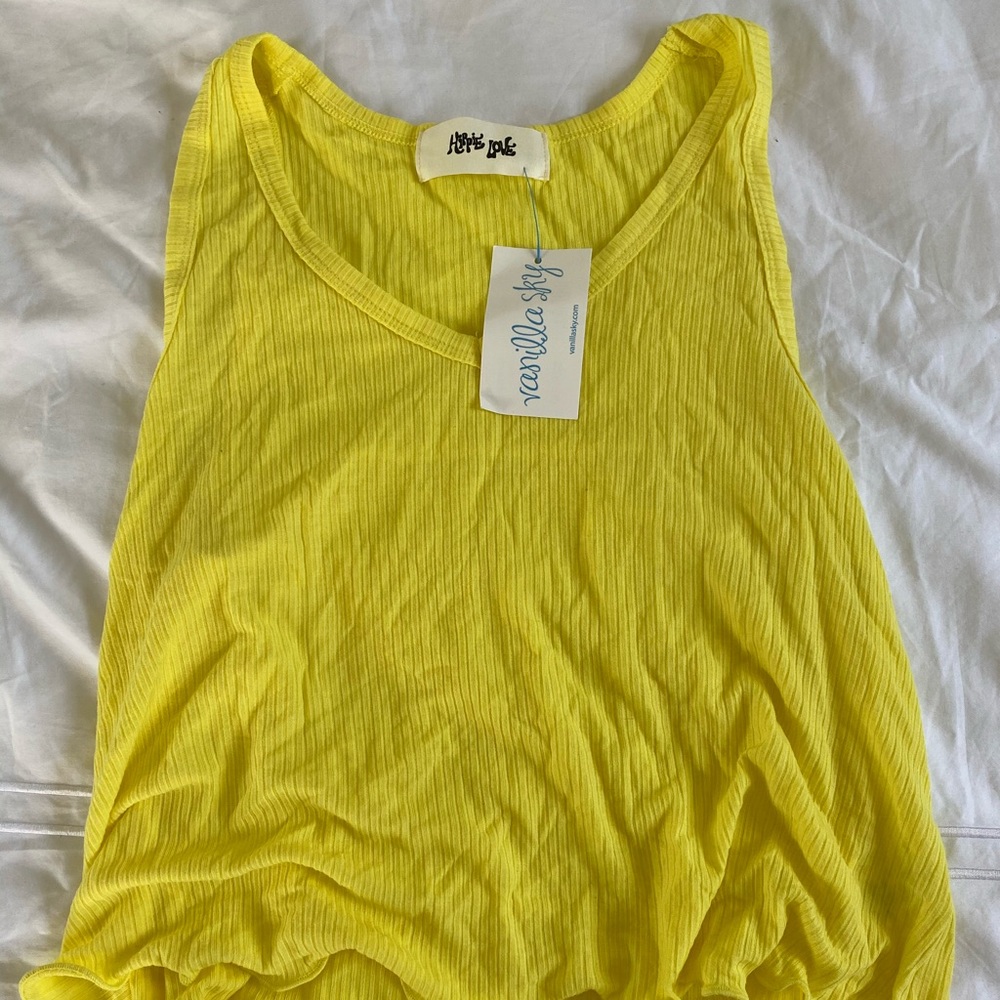 Yellow Vanilla Sky Tank Top